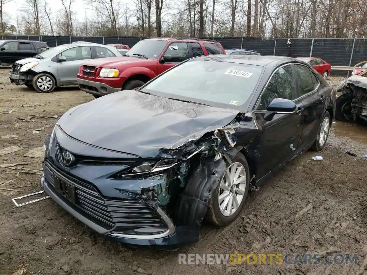 2 Photograph of a damaged car 4T1C11BK2MU035423 TOYOTA CAMRY 2021