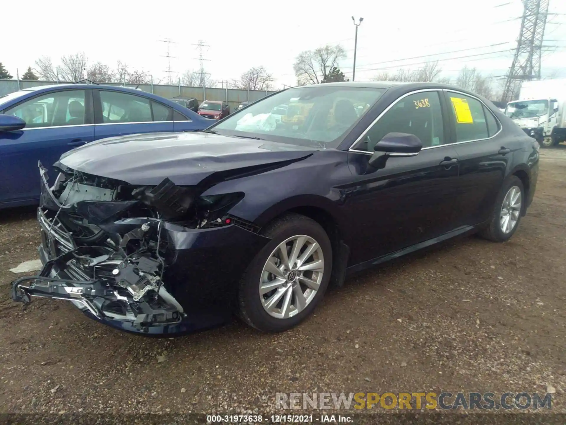 2 Photograph of a damaged car 4T1C11BK7MU023381 TOYOTA CAMRY 2021