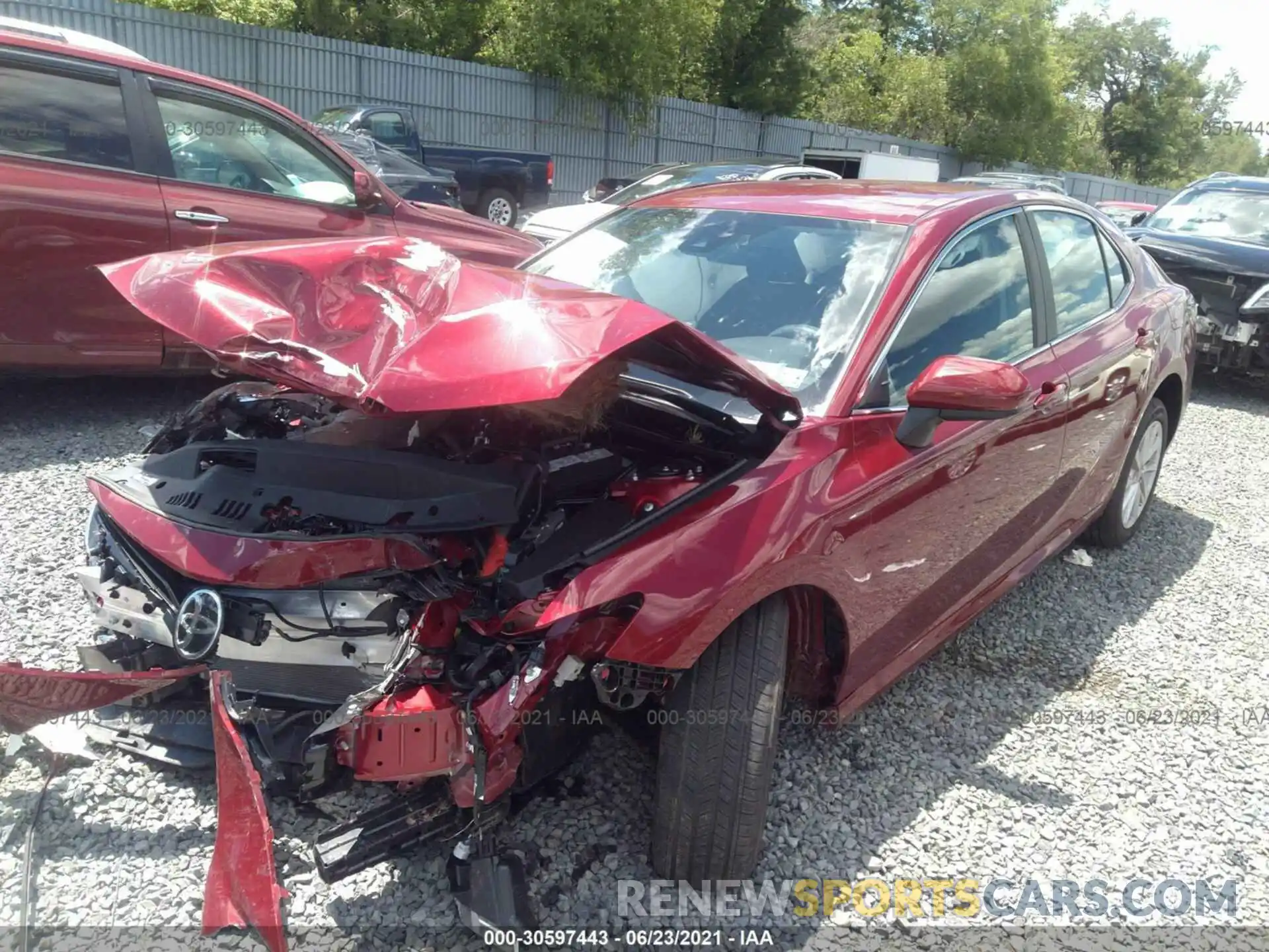 2 Photograph of a damaged car 4T1C11BK8MU035670 TOYOTA CAMRY 2021