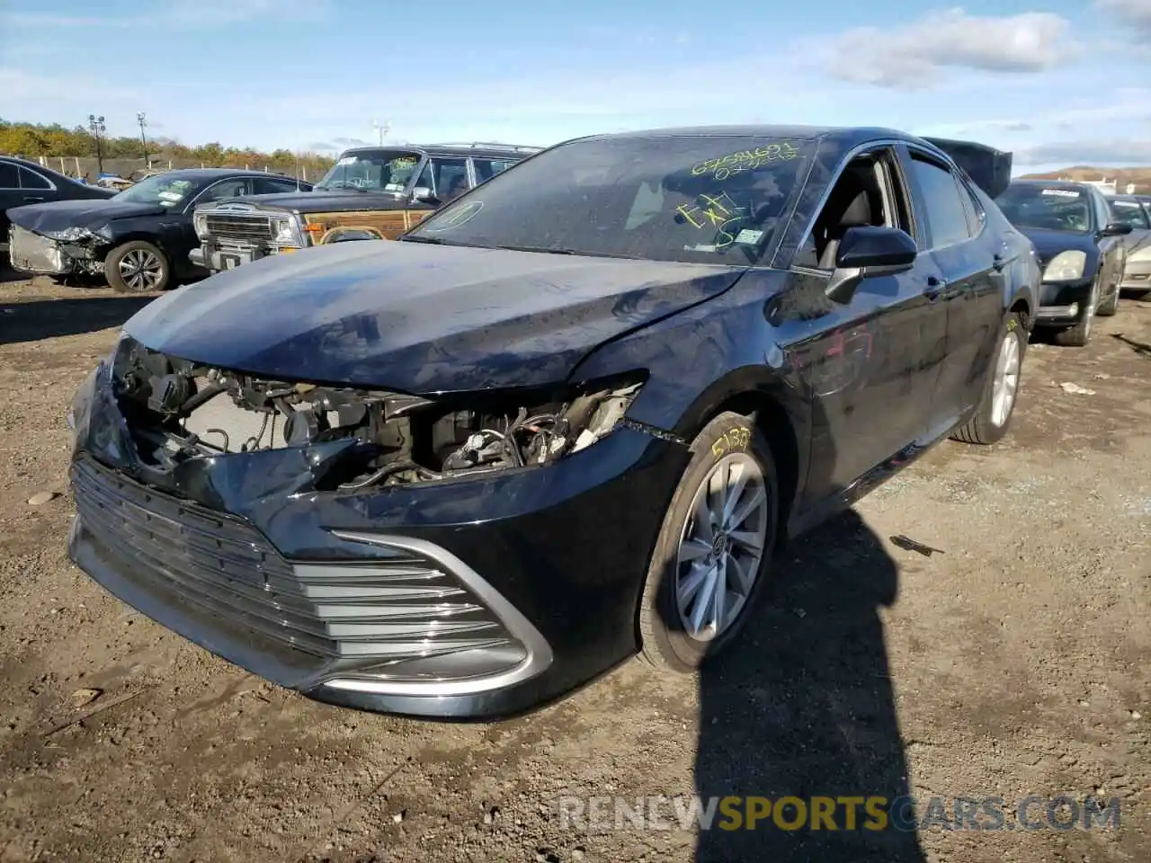 2 Photograph of a damaged car 4T1C11BK9MU023642 TOYOTA CAMRY 2021