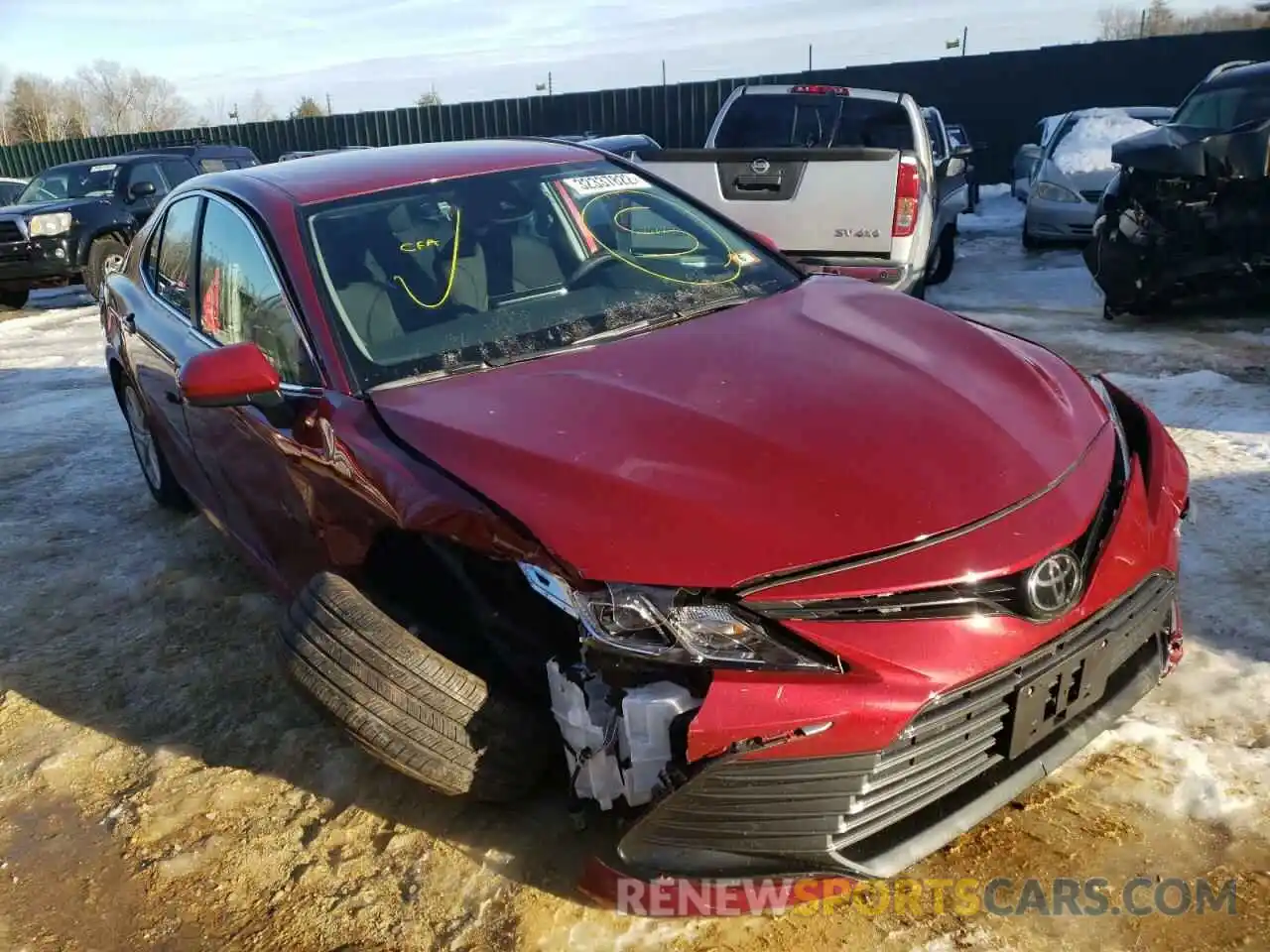 1 Photograph of a damaged car 4T1C11BK9MU024516 TOYOTA CAMRY 2021