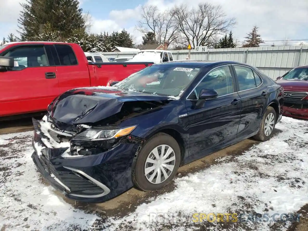 2 Photograph of a damaged car 4T1C31AK0MU561741 TOYOTA CAMRY 2021