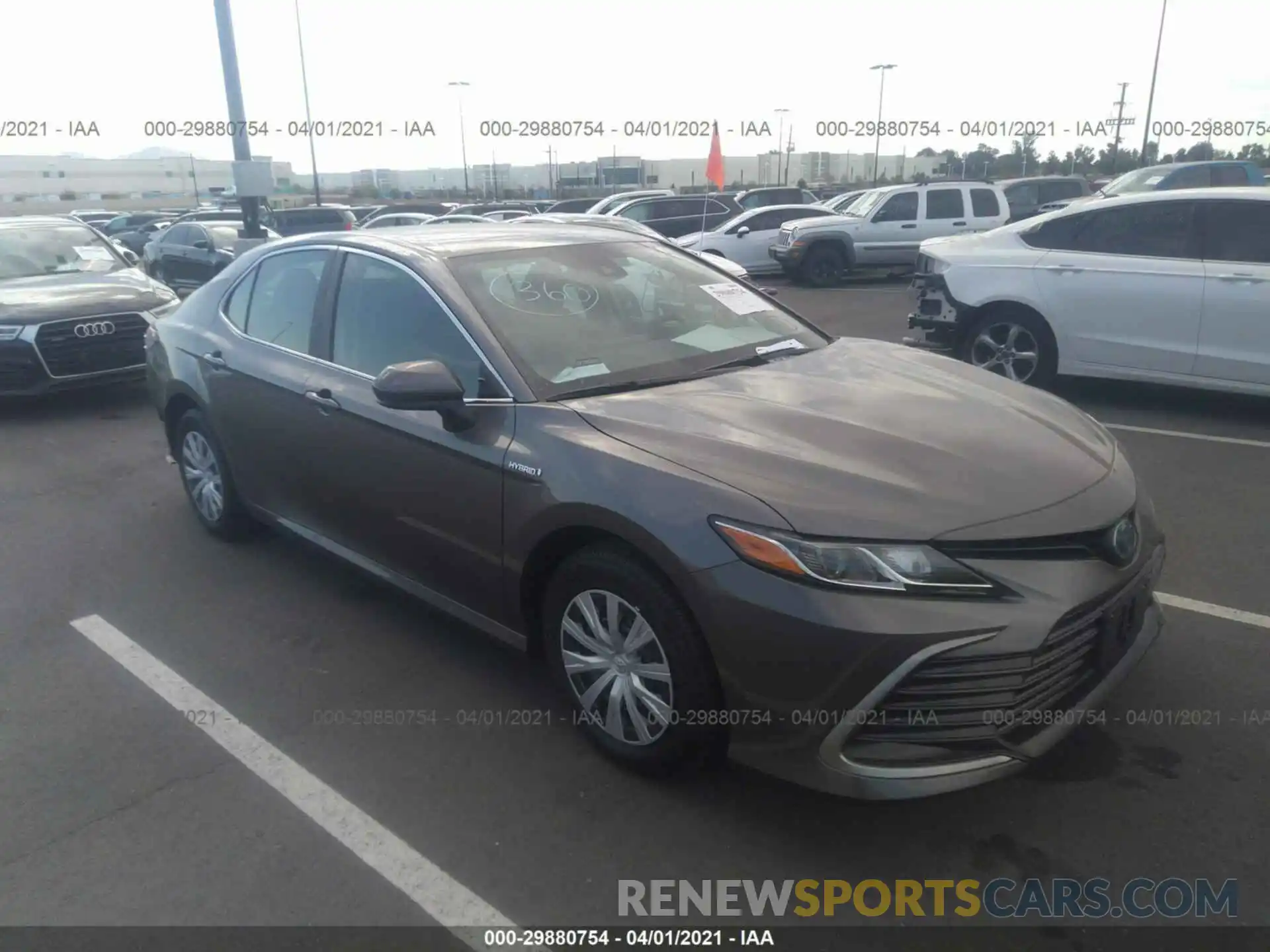 1 Photograph of a damaged car 4T1C31AK1MU024506 TOYOTA CAMRY 2021