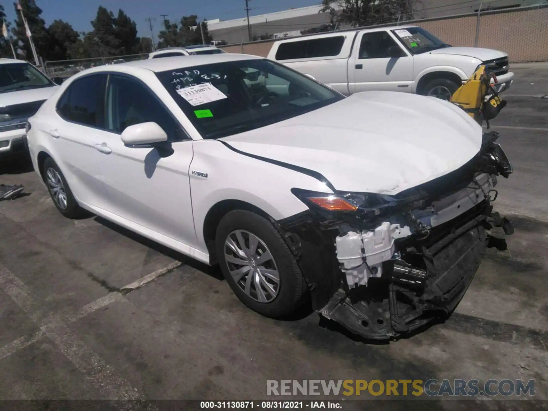 1 Photograph of a damaged car 4T1C31AK2MU546755 TOYOTA CAMRY 2021