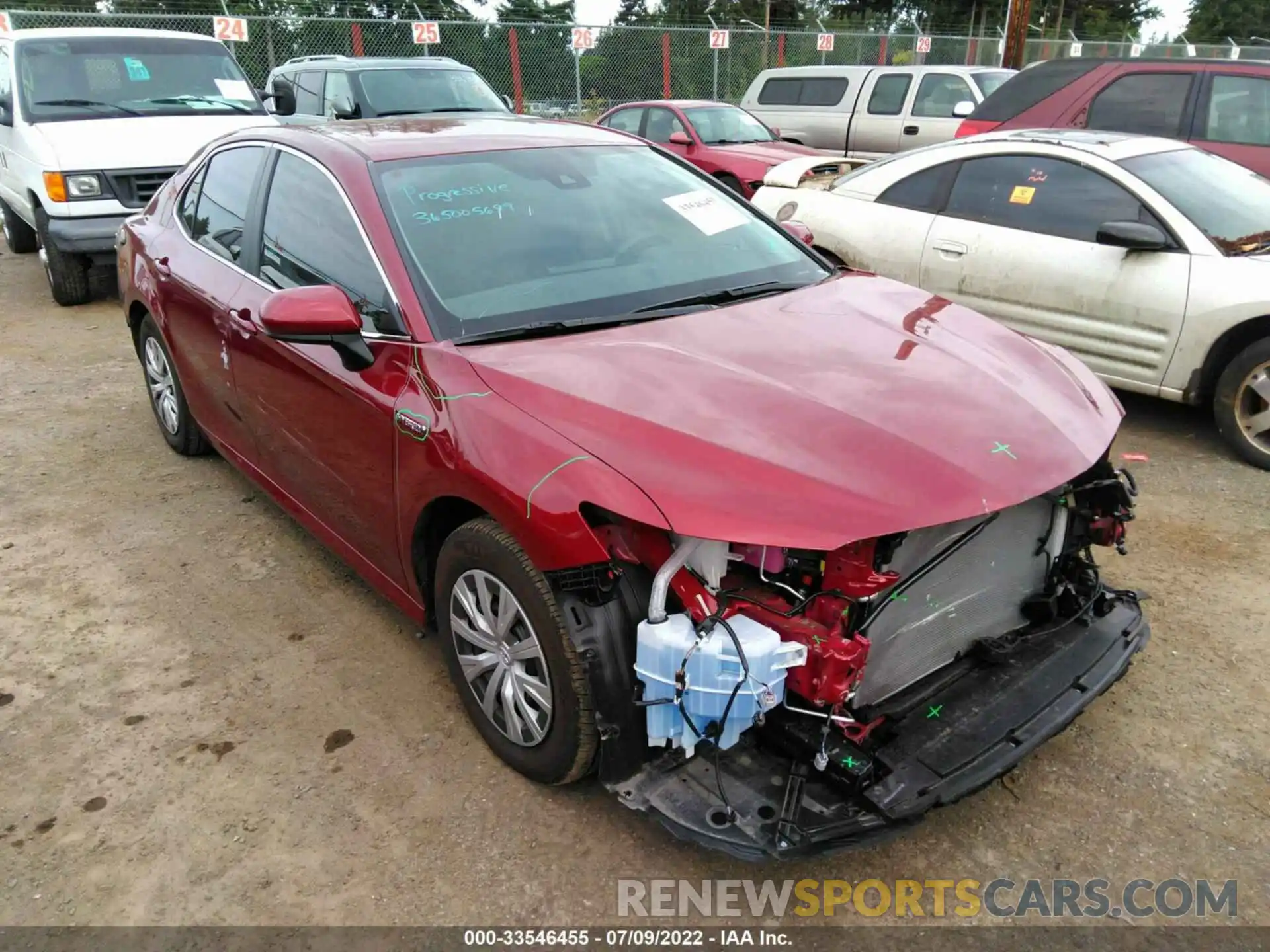 1 Photograph of a damaged car 4T1C31AK3MU030680 TOYOTA CAMRY 2021