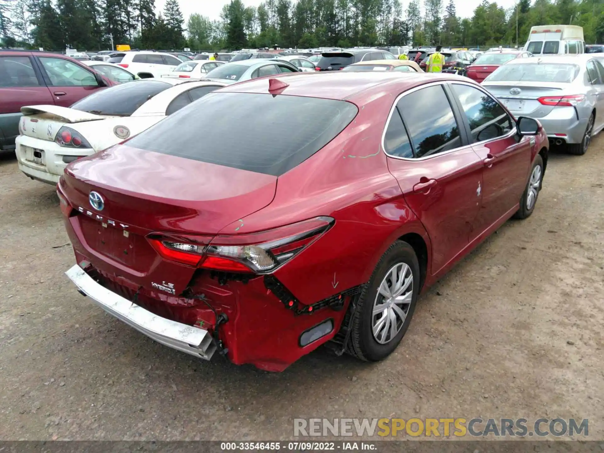 4 Фотография поврежденного автомобиля 4T1C31AK3MU030680 TOYOTA CAMRY 2021