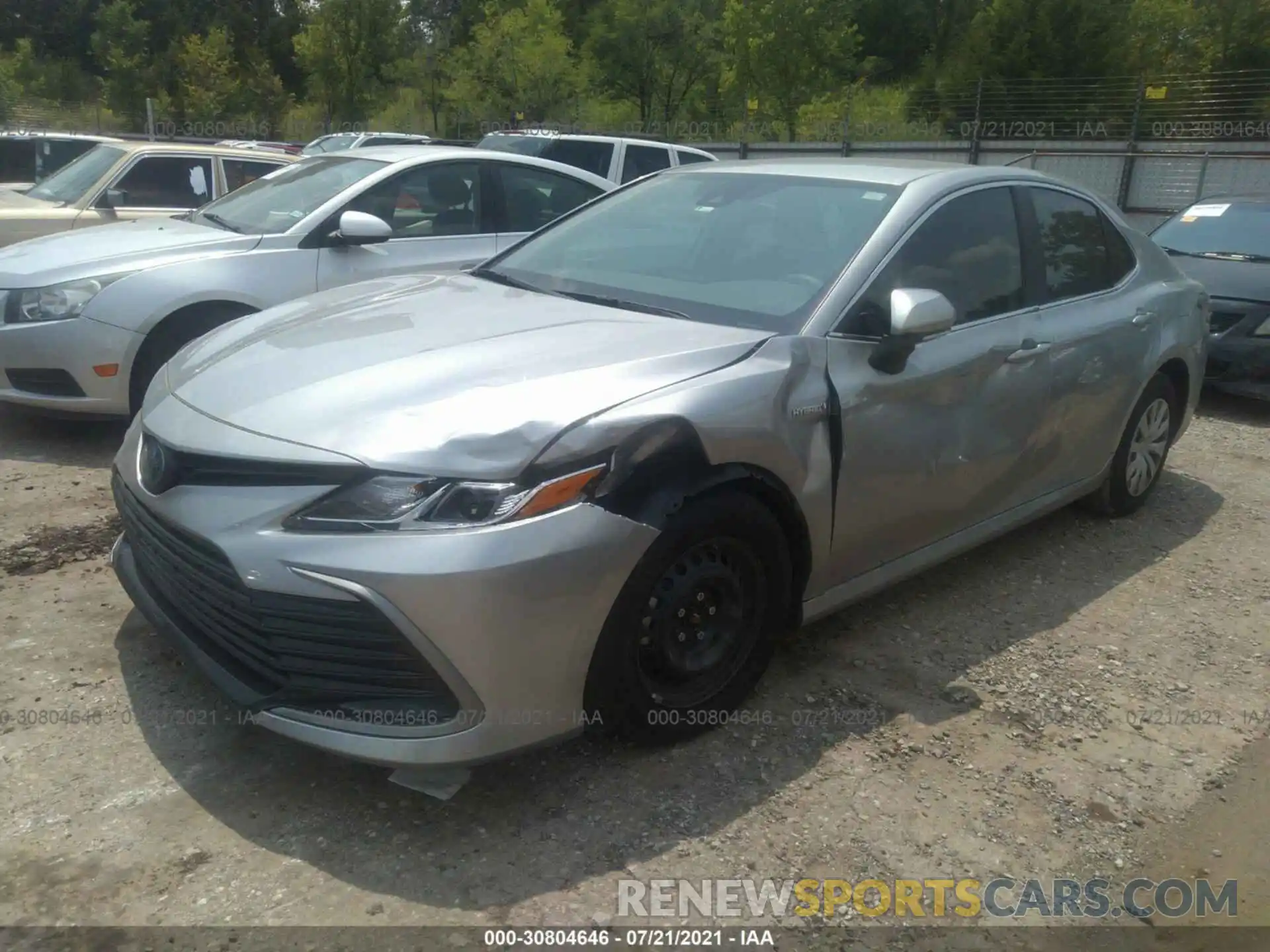 2 Photograph of a damaged car 4T1C31AK4MU553657 TOYOTA CAMRY 2021