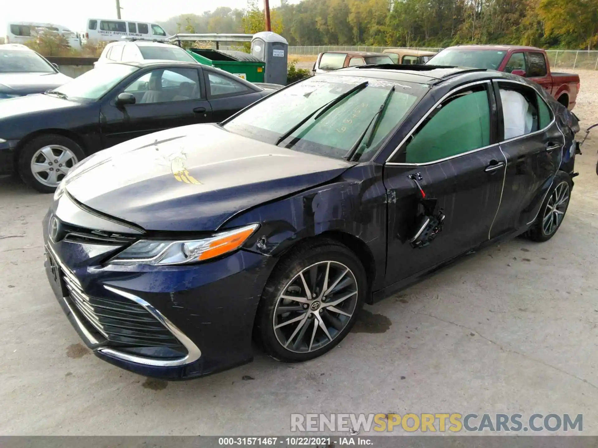 2 Photograph of a damaged car 4T1F11AK3MU423470 TOYOTA CAMRY 2021