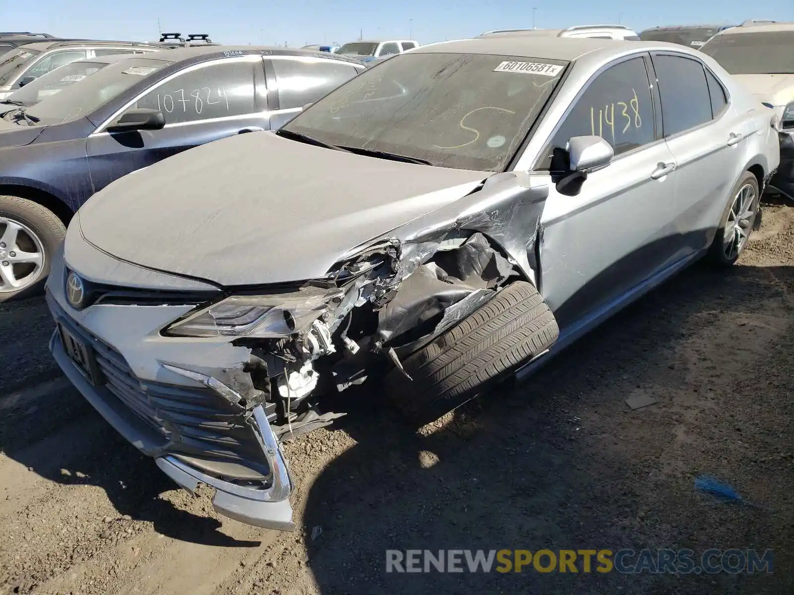 2 Photograph of a damaged car 4T1F11BK2MU038593 TOYOTA CAMRY 2021