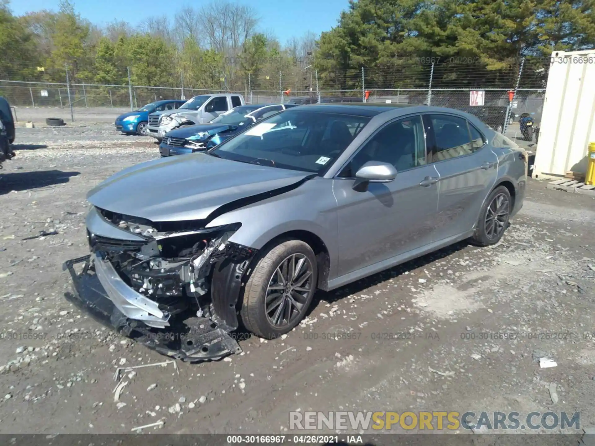 2 Photograph of a damaged car 4T1F11BK3MU030003 TOYOTA CAMRY 2021