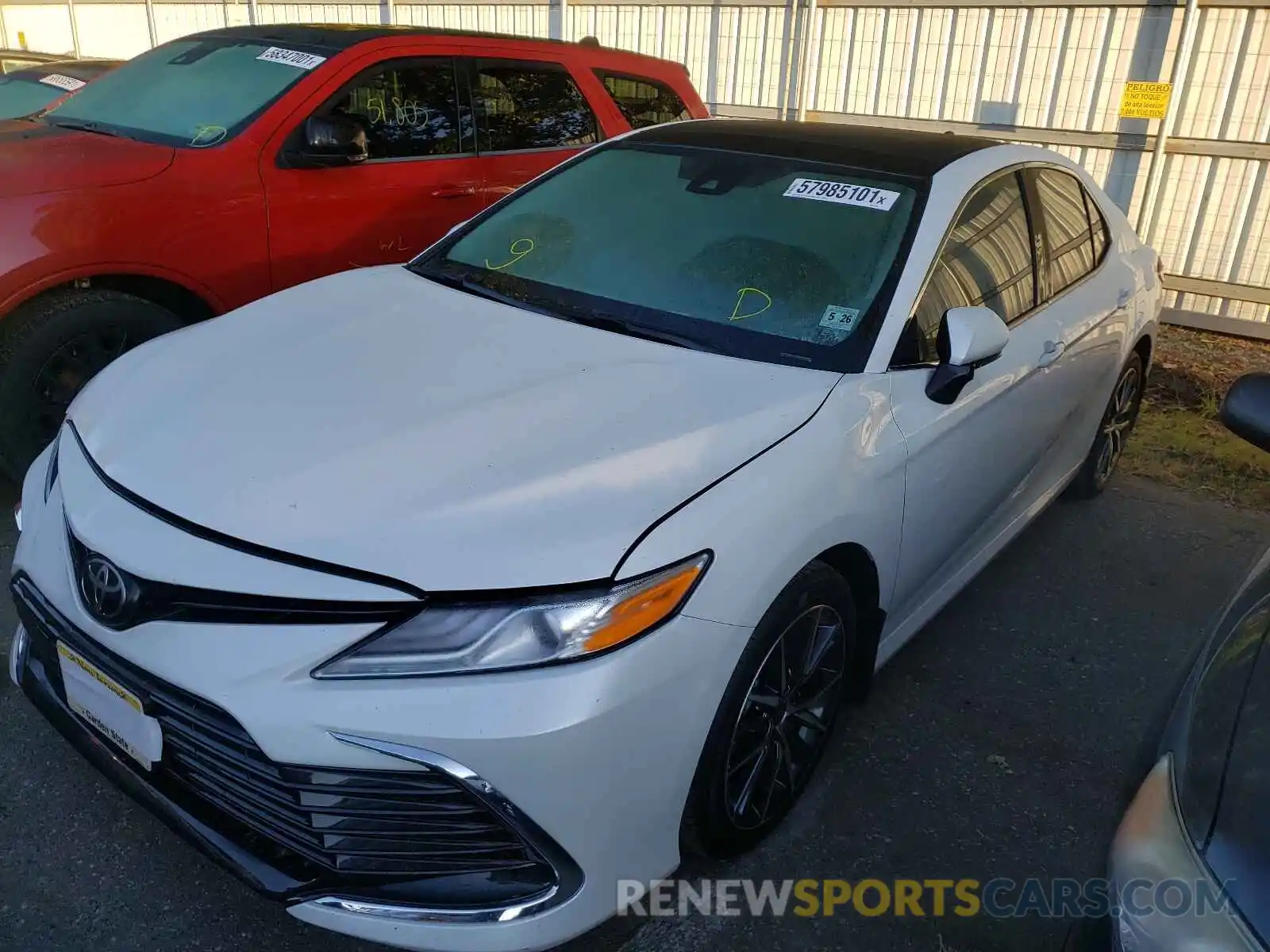 2 Photograph of a damaged car 4T1F11BK5MU035476 TOYOTA CAMRY 2021