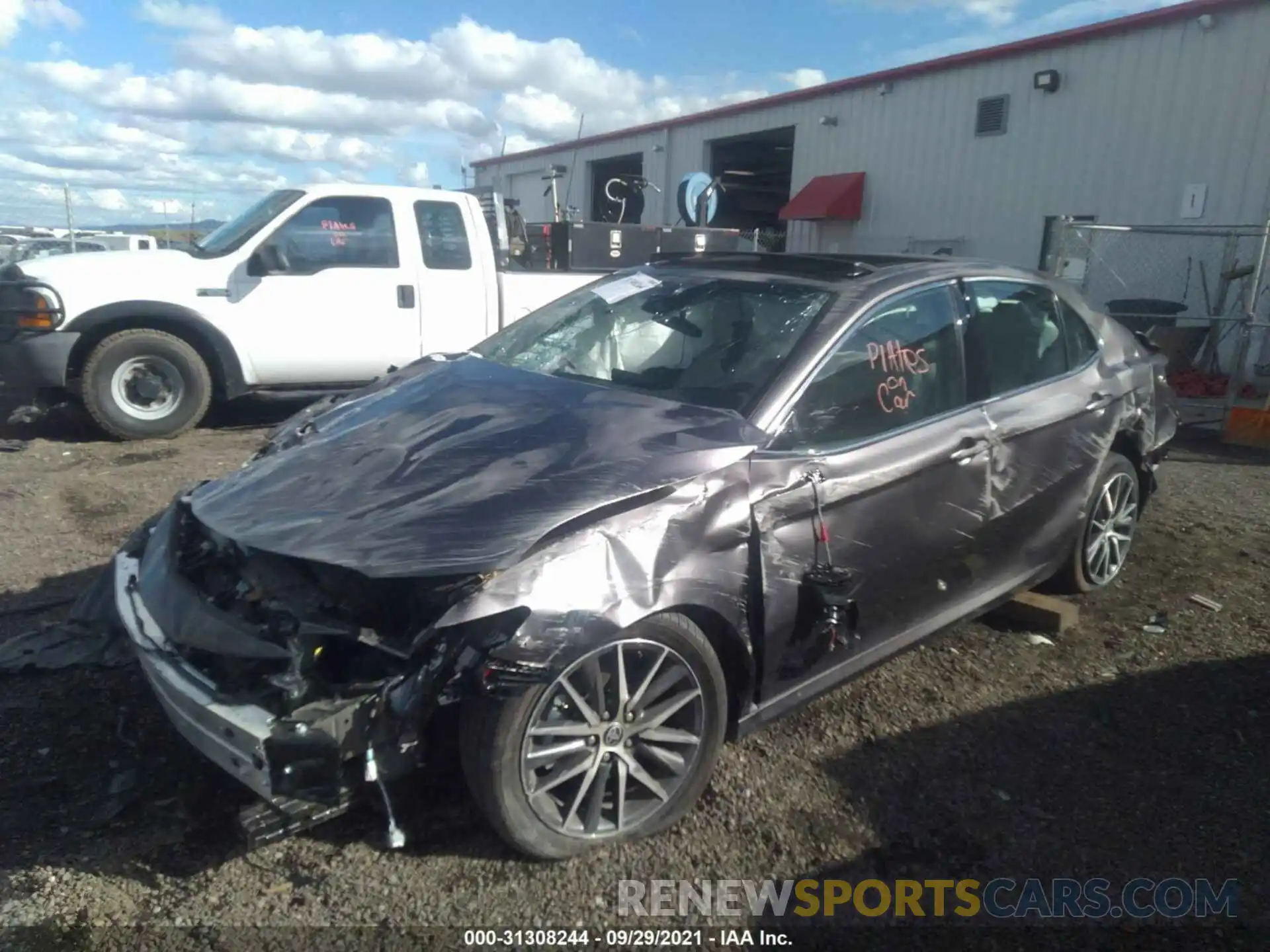 2 Photograph of a damaged car 4T1F11BK6MU042498 TOYOTA CAMRY 2021