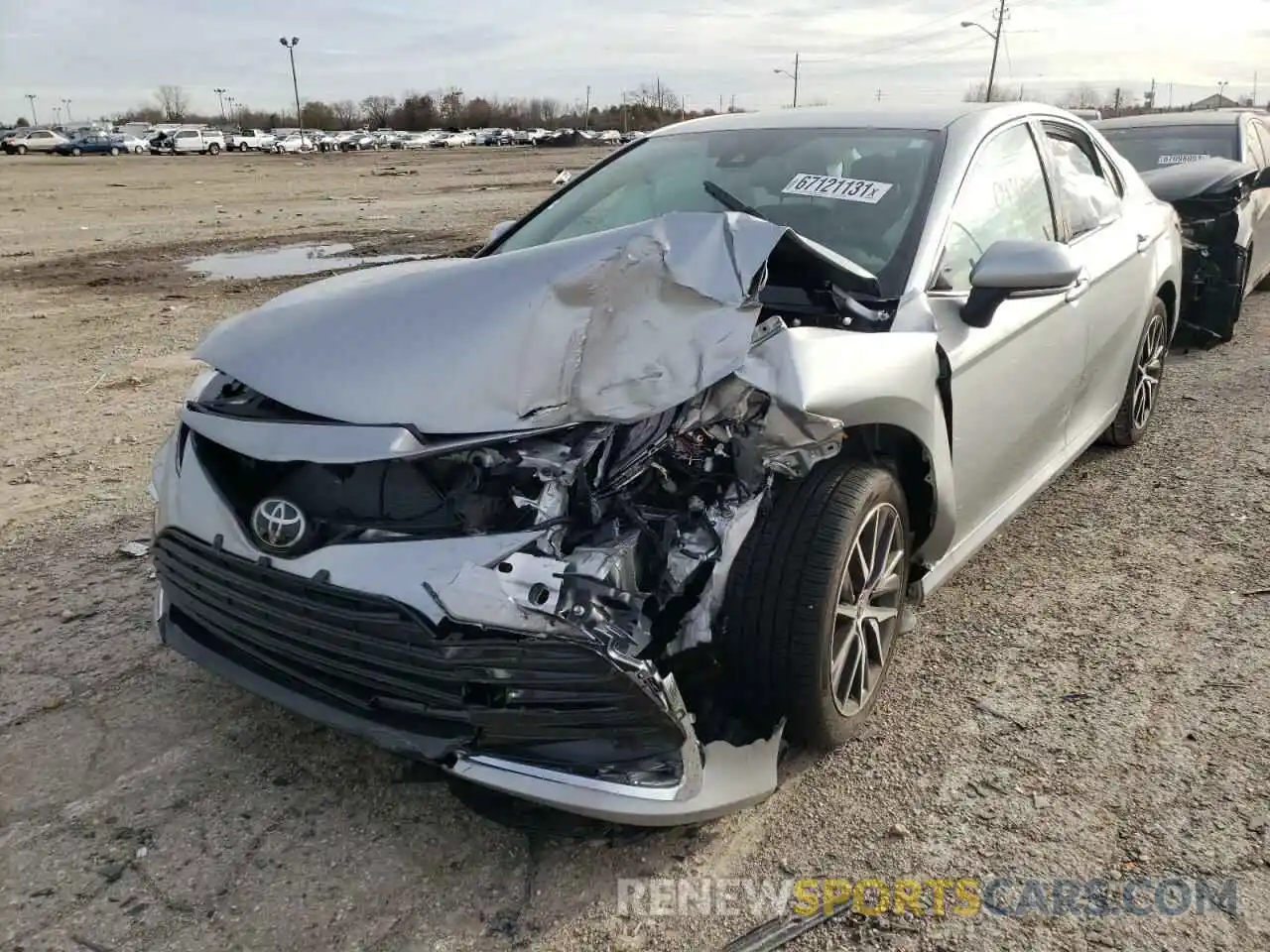 2 Photograph of a damaged car 4T1F11BKXMU043606 TOYOTA CAMRY 2021