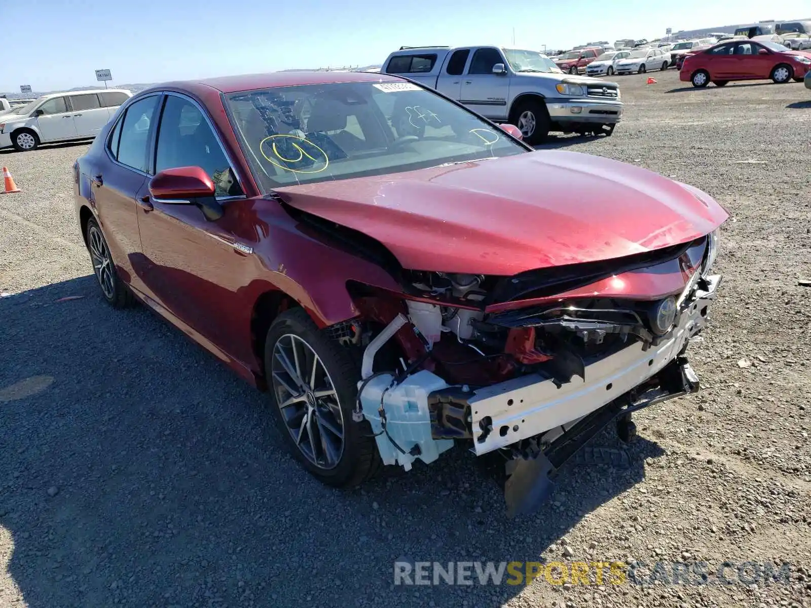 1 Photograph of a damaged car 4T1F31AK2MU550625 TOYOTA CAMRY 2021