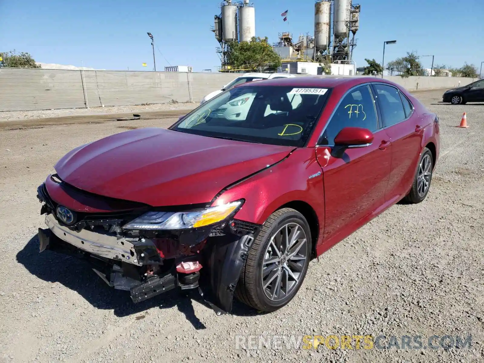 2 Photograph of a damaged car 4T1F31AK2MU550625 TOYOTA CAMRY 2021