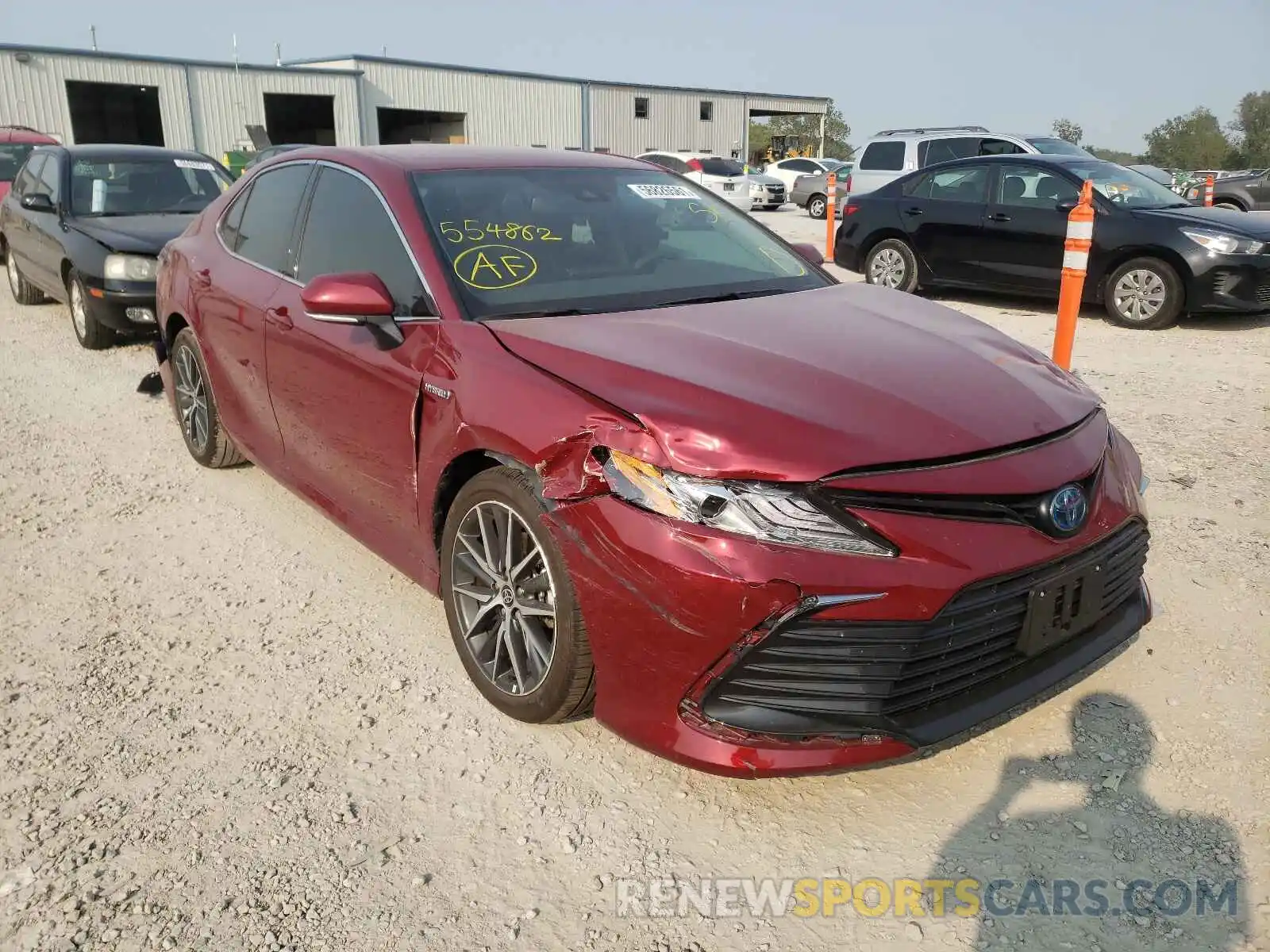 1 Photograph of a damaged car 4T1F31AK3MU554862 TOYOTA CAMRY 2021