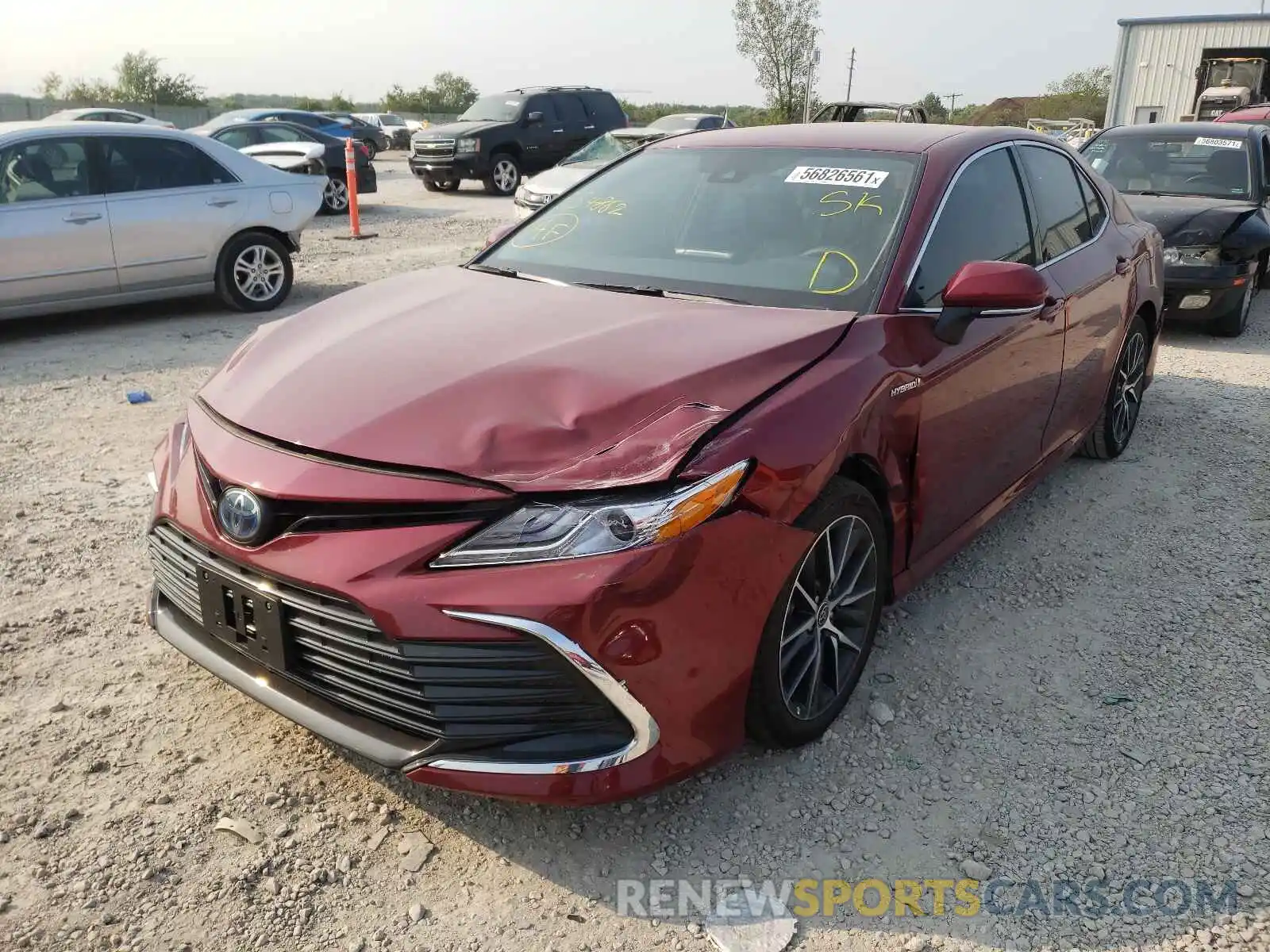 2 Photograph of a damaged car 4T1F31AK3MU554862 TOYOTA CAMRY 2021