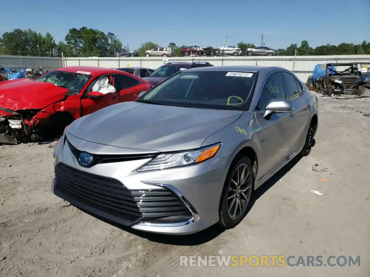 2 Photograph of a damaged car 4T1F31AK4MU022844 TOYOTA CAMRY 2021