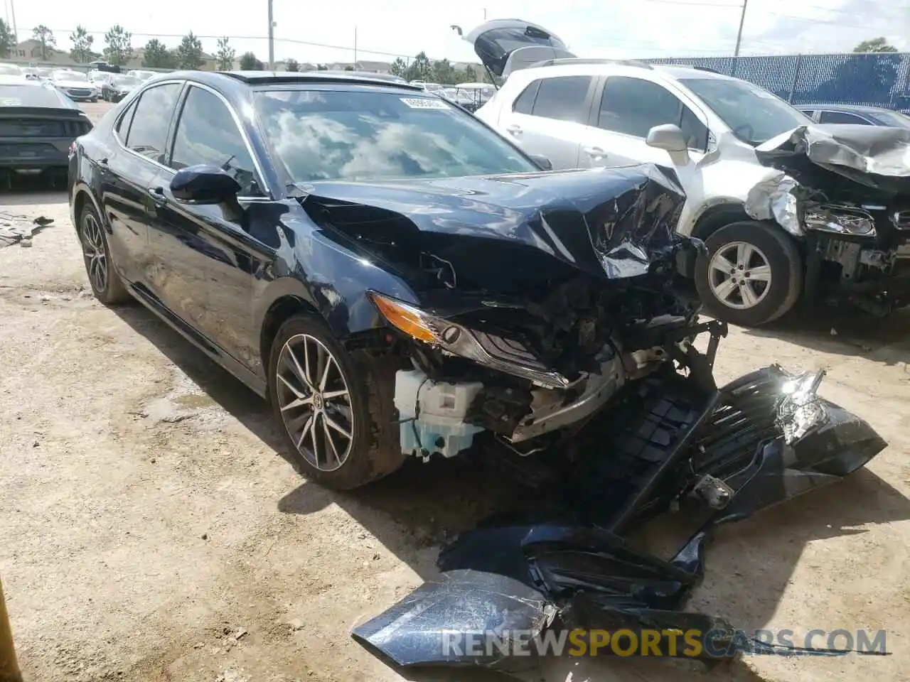 1 Photograph of a damaged car 4T1FZ1AKXMU054065 TOYOTA CAMRY 2021