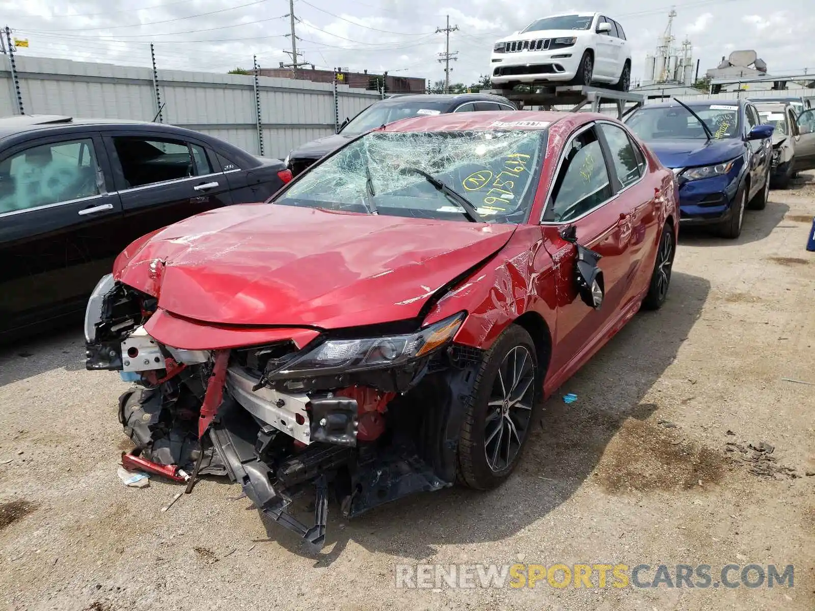 2 Photograph of a damaged car 4T1G11AK0MU412155 TOYOTA CAMRY 2021