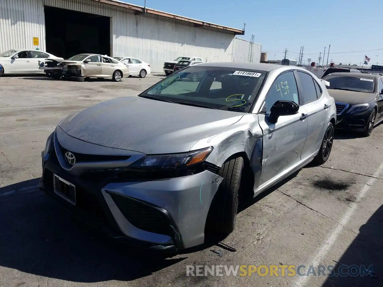 2 Photograph of a damaged car 4T1G11AK0MU429814 TOYOTA CAMRY 2021