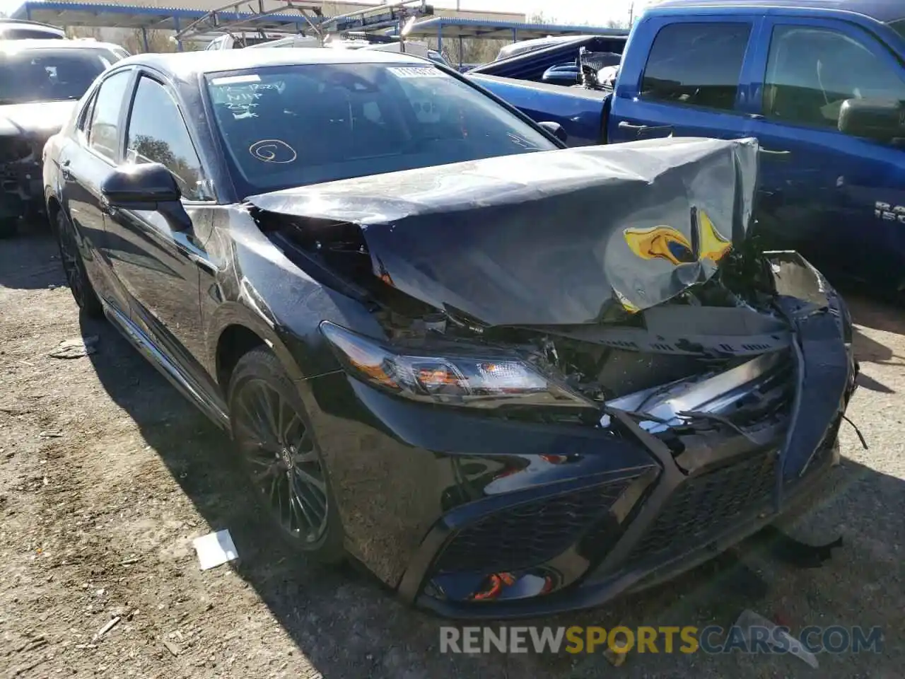 1 Photograph of a damaged car 4T1G11AK0MU449660 TOYOTA CAMRY 2021