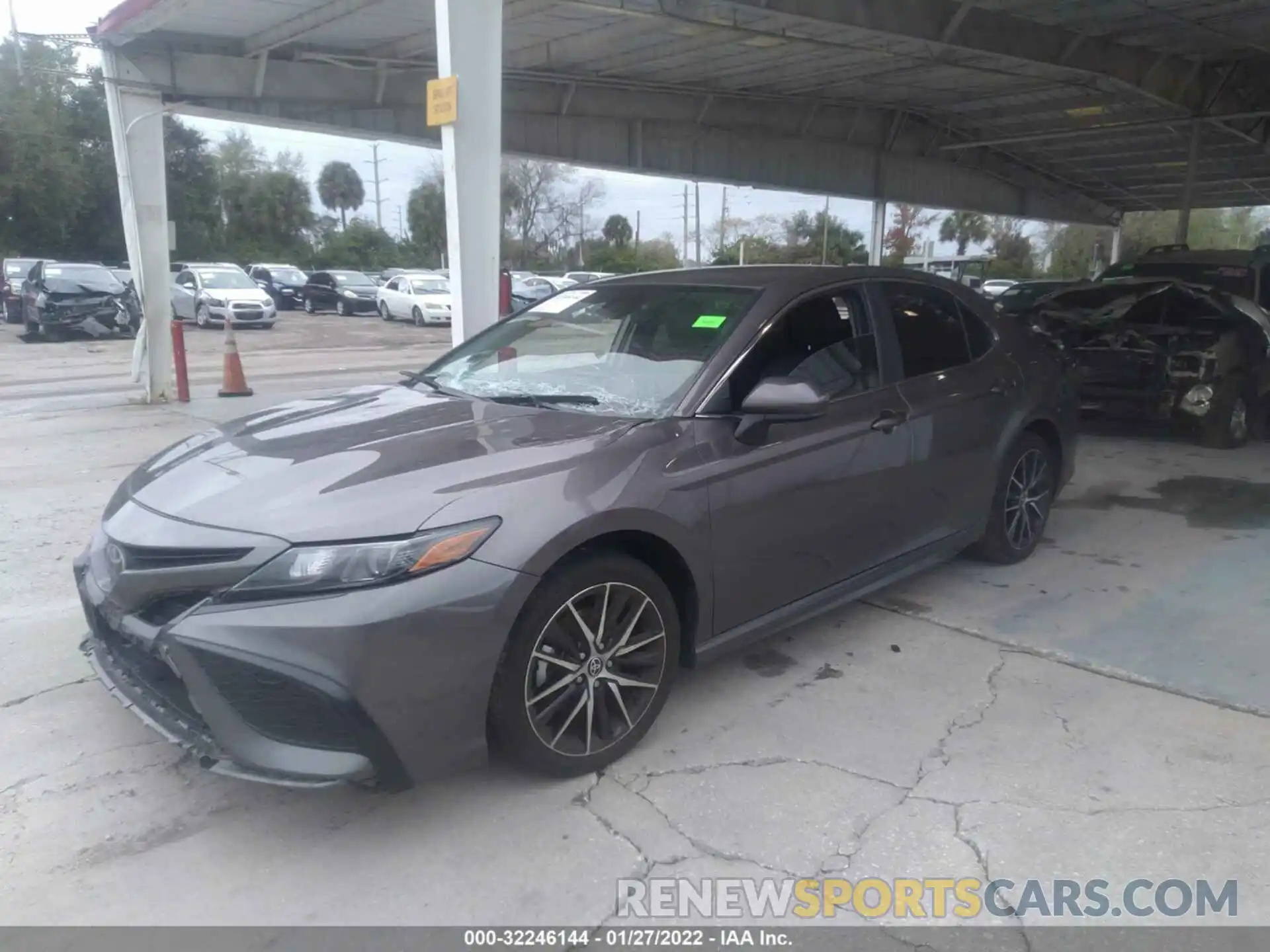 2 Photograph of a damaged car 4T1G11AK0MU449917 TOYOTA CAMRY 2021