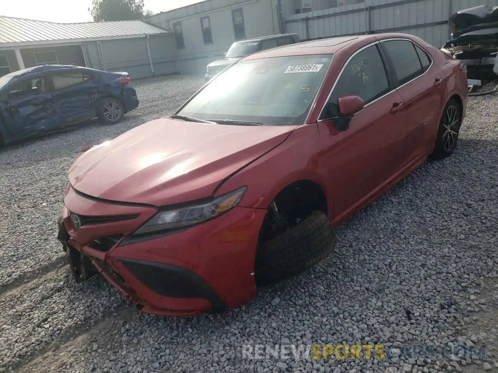 2 Photograph of a damaged car 4T1G11AK0MU453286 TOYOTA CAMRY 2021