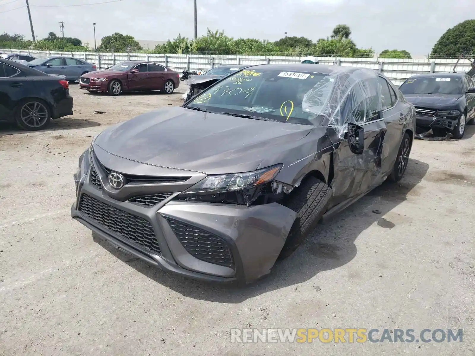 2 Photograph of a damaged car 4T1G11AK0MU459704 TOYOTA CAMRY 2021