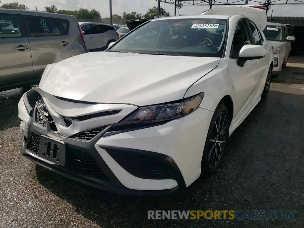 2 Photograph of a damaged car 4T1G11AK0MU465874 TOYOTA CAMRY 2021