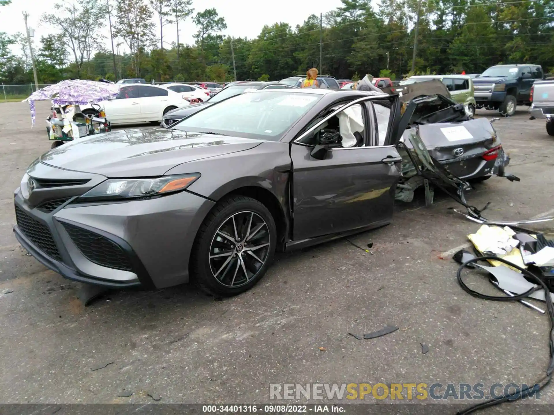 2 Photograph of a damaged car 4T1G11AK0MU466720 TOYOTA CAMRY 2021