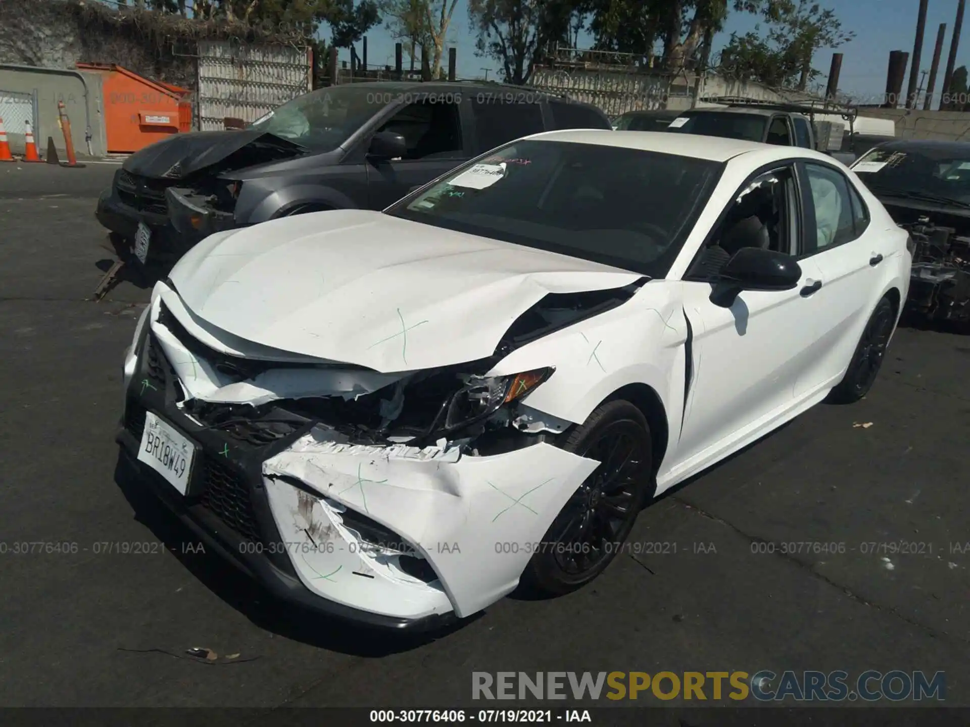 2 Photograph of a damaged car 4T1G11AK0MU468709 TOYOTA CAMRY 2021