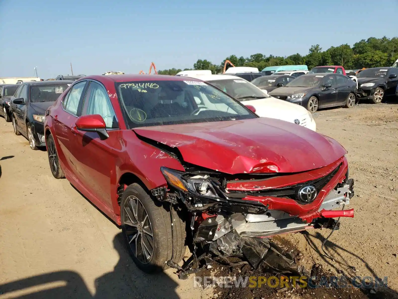 1 Photograph of a damaged car 4T1G11AK0MU471965 TOYOTA CAMRY 2021