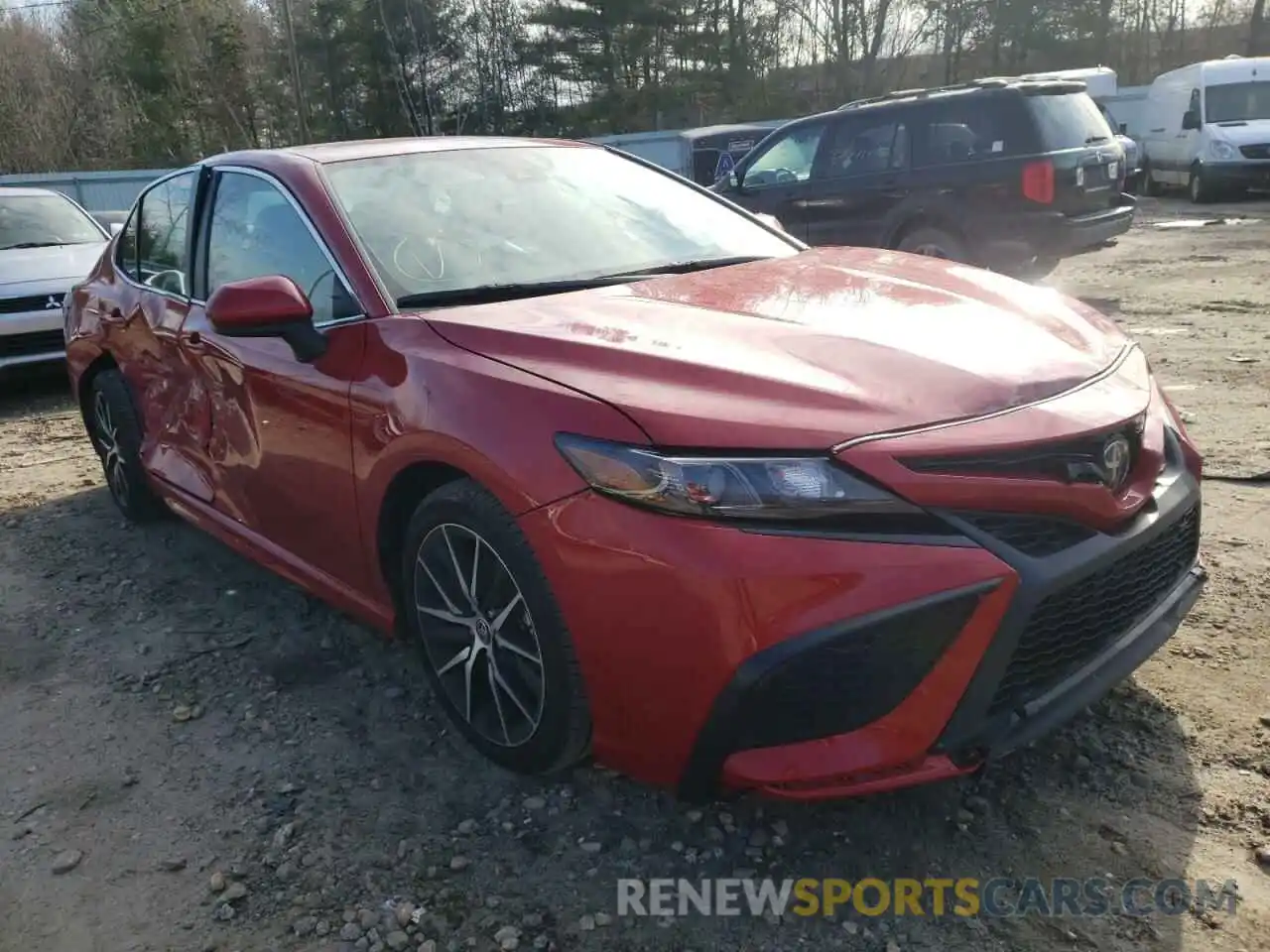 1 Photograph of a damaged car 4T1G11AK0MU487969 TOYOTA CAMRY 2021