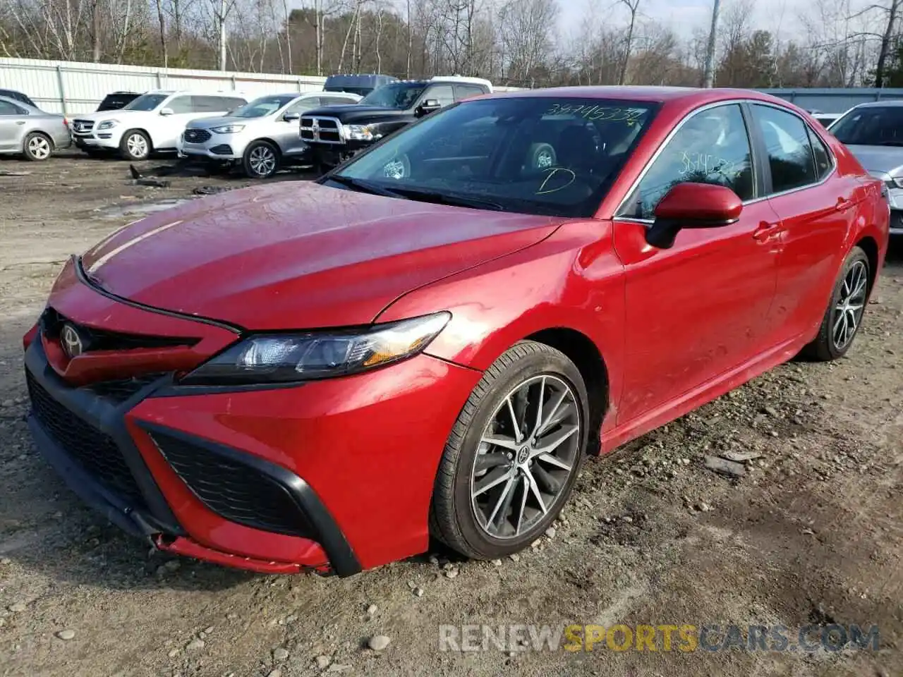 2 Photograph of a damaged car 4T1G11AK0MU487969 TOYOTA CAMRY 2021