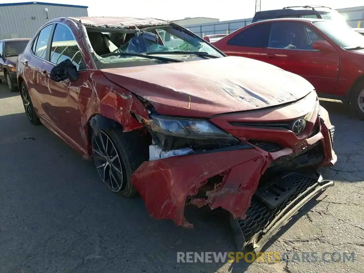 1 Photograph of a damaged car 4T1G11AK0MU489060 TOYOTA CAMRY 2021