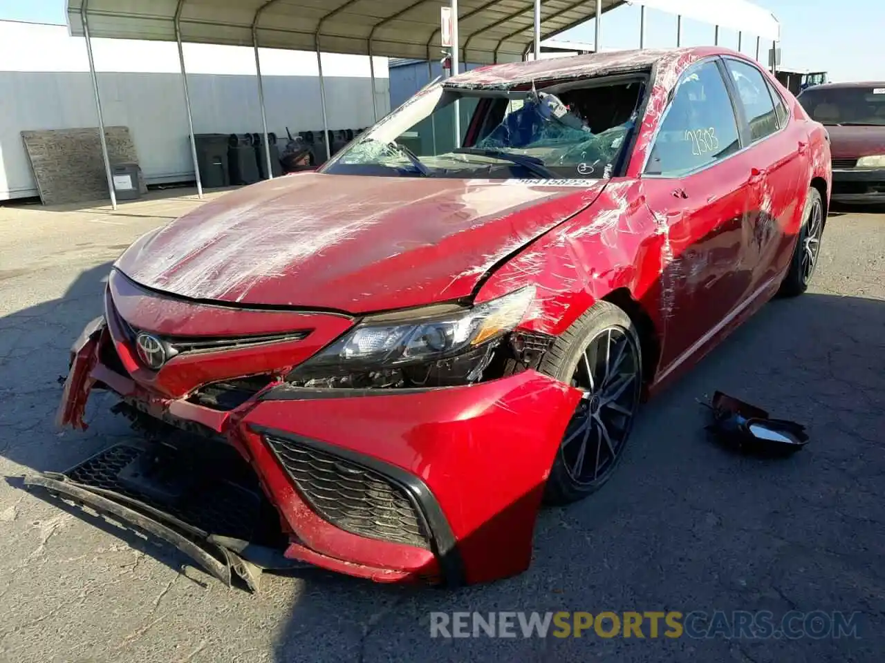 2 Photograph of a damaged car 4T1G11AK0MU489060 TOYOTA CAMRY 2021