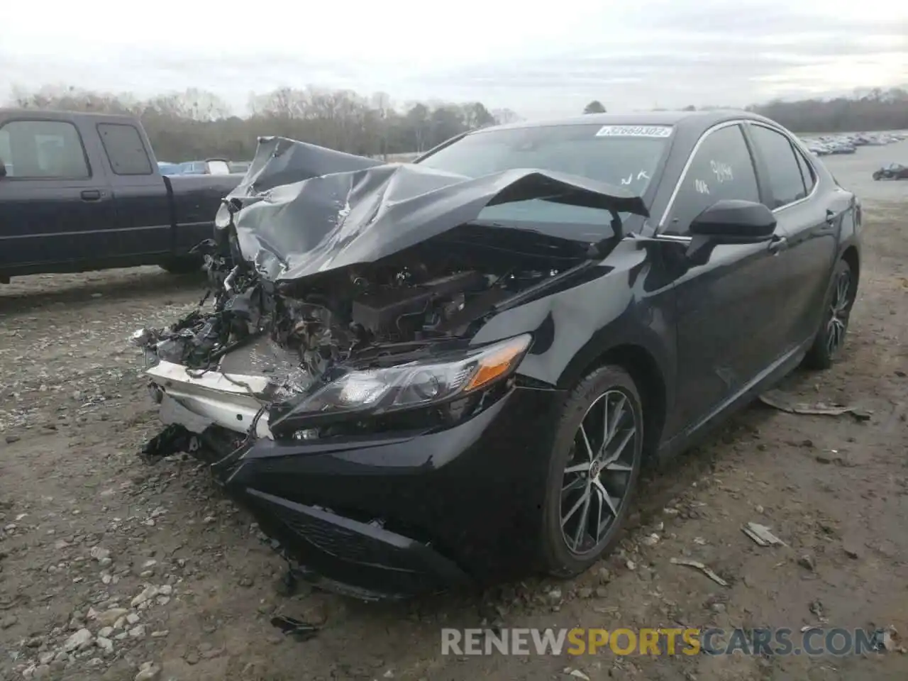 2 Photograph of a damaged car 4T1G11AK0MU493402 TOYOTA CAMRY 2021