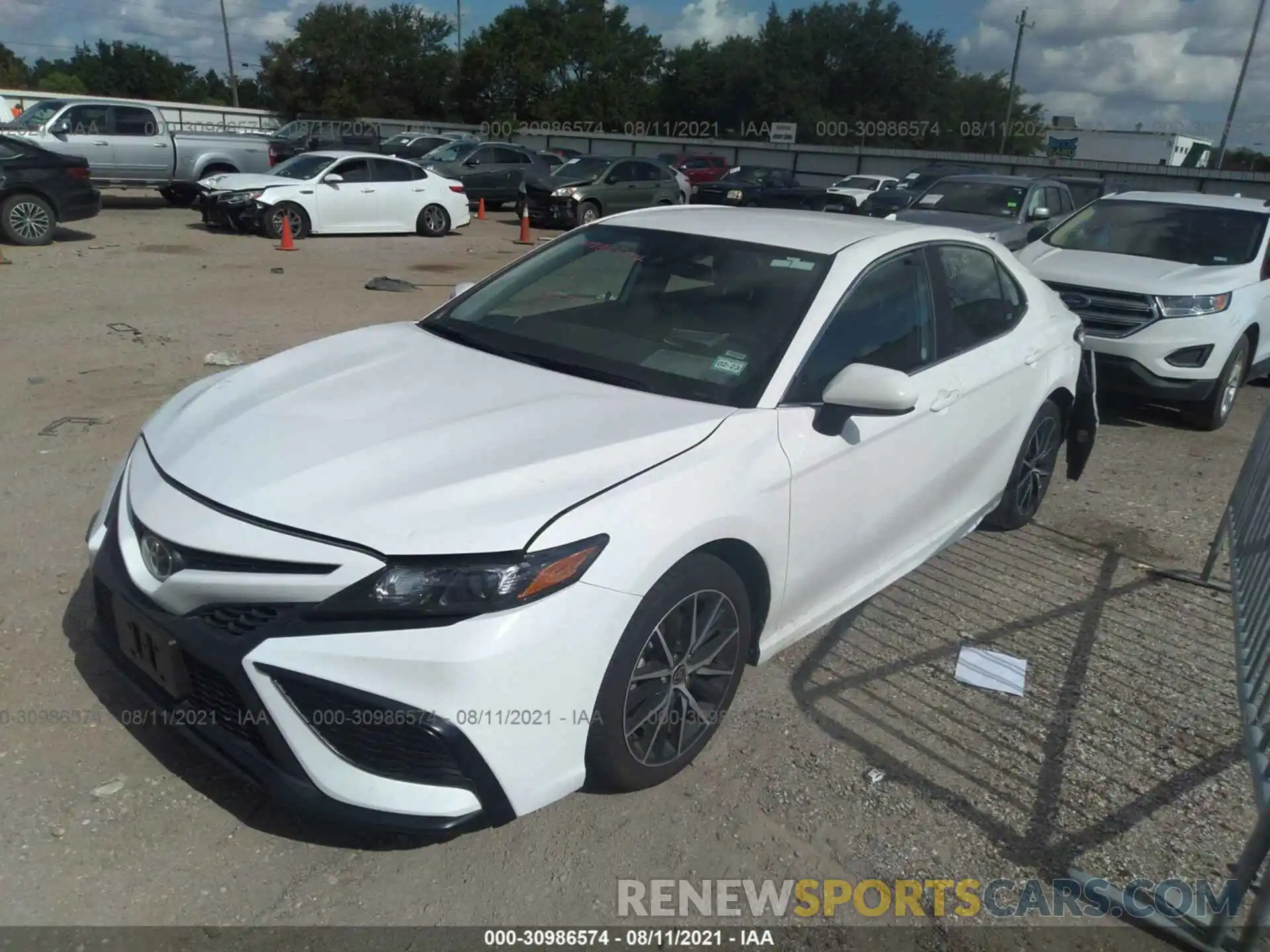 2 Photograph of a damaged car 4T1G11AK0MU553601 TOYOTA CAMRY 2021