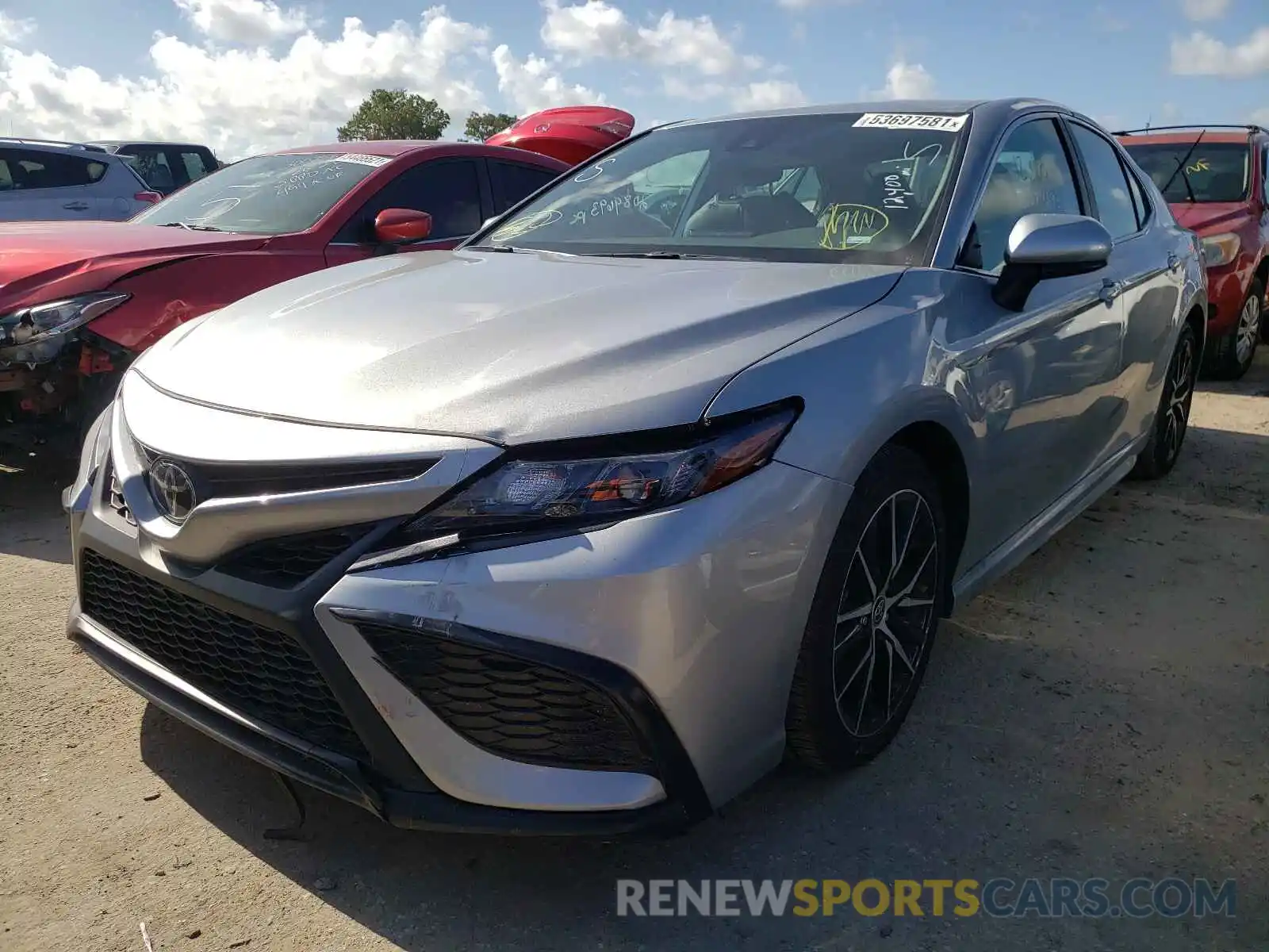 2 Photograph of a damaged car 4T1G11AK0MU557678 TOYOTA CAMRY 2021