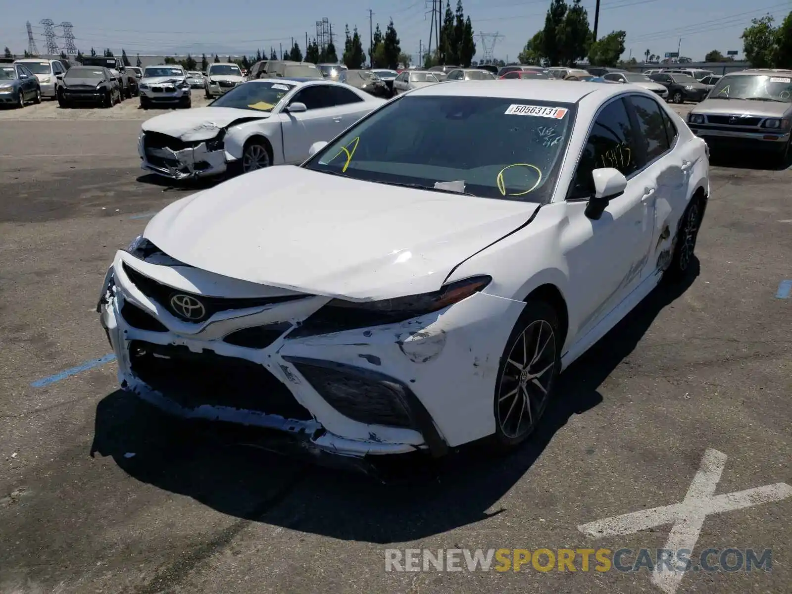 2 Photograph of a damaged car 4T1G11AK1MU404730 TOYOTA CAMRY 2021