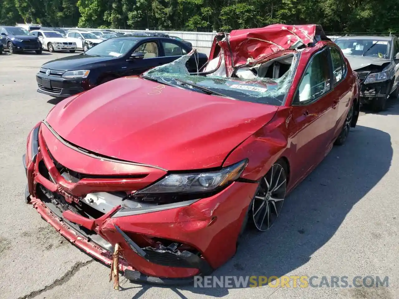 2 Photograph of a damaged car 4T1G11AK1MU415517 TOYOTA CAMRY 2021