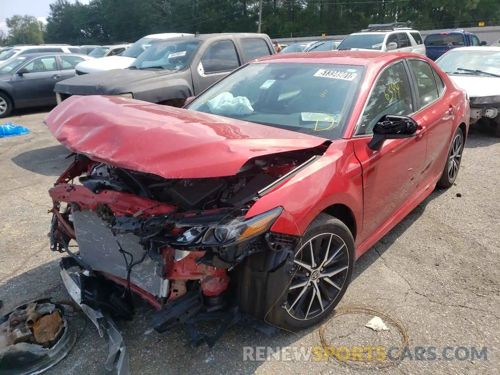 2 Photograph of a damaged car 4T1G11AK1MU428543 TOYOTA CAMRY 2021