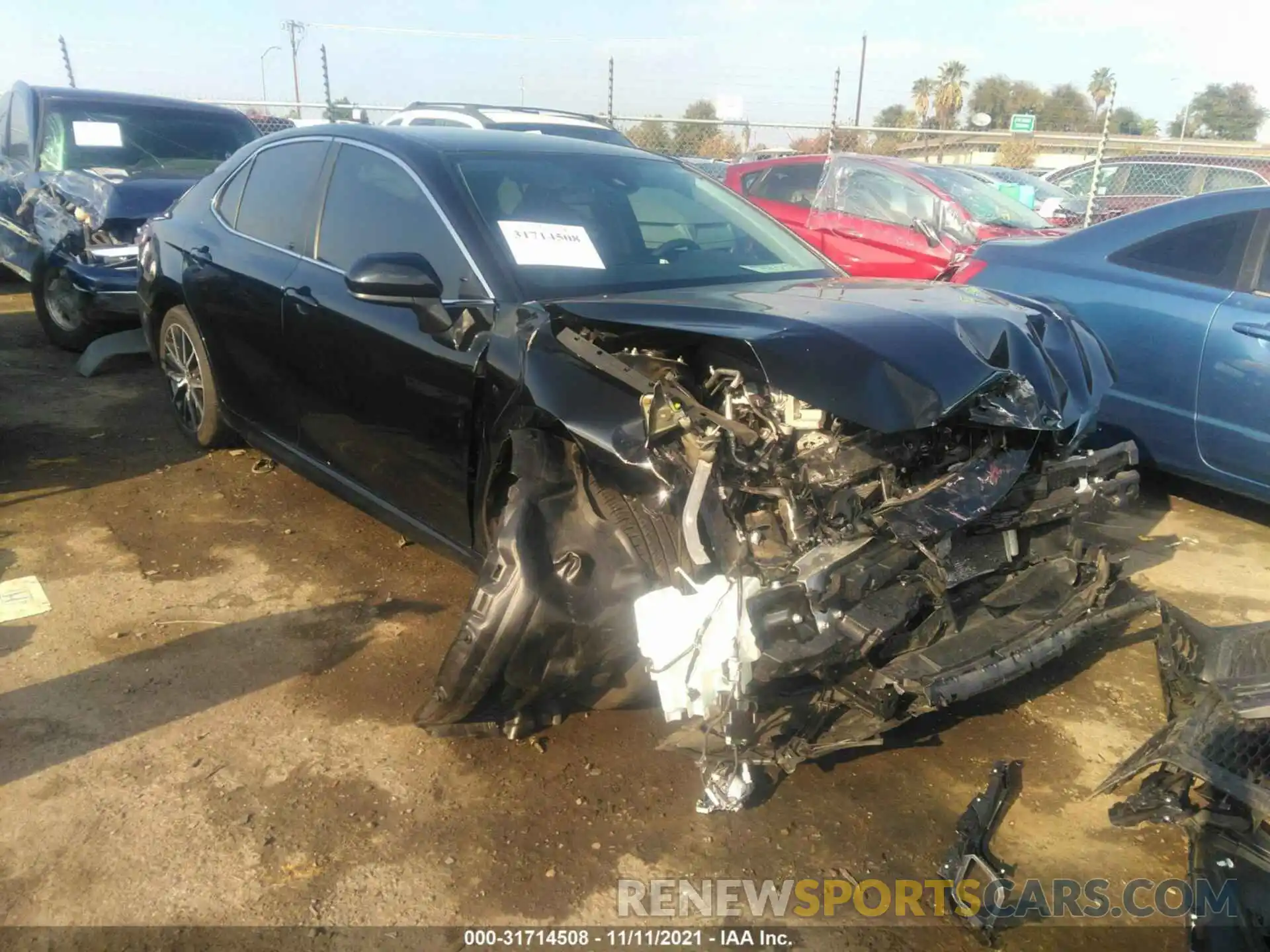 1 Photograph of a damaged car 4T1G11AK1MU434987 TOYOTA CAMRY 2021