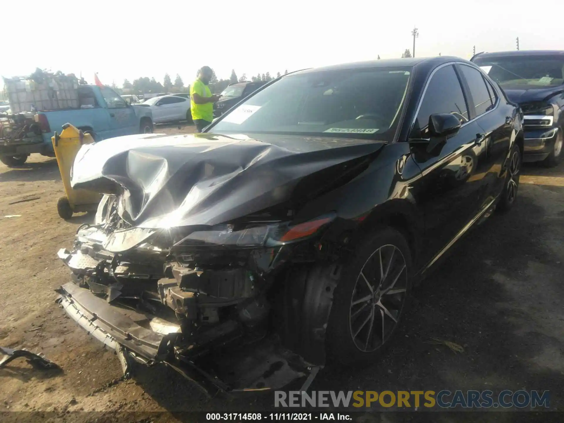 2 Photograph of a damaged car 4T1G11AK1MU434987 TOYOTA CAMRY 2021