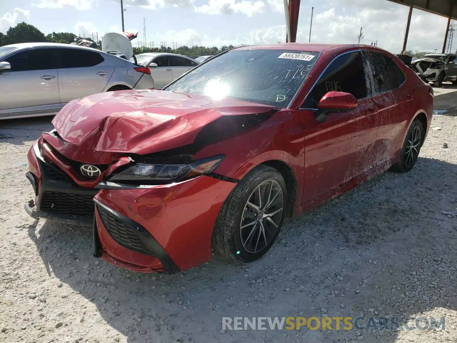 2 Photograph of a damaged car 4T1G11AK1MU449795 TOYOTA CAMRY 2021