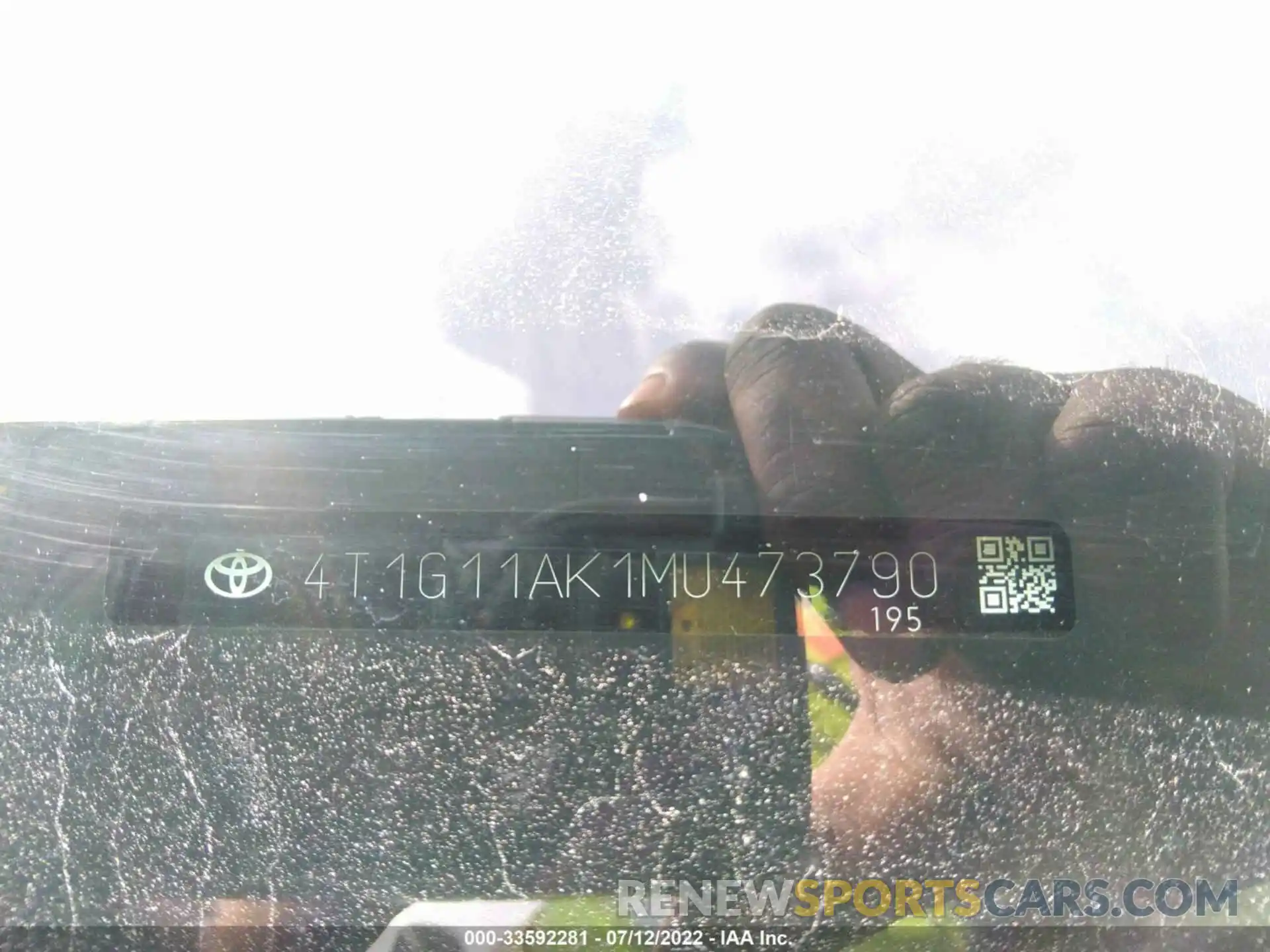 9 Photograph of a damaged car 4T1G11AK1MU473790 TOYOTA CAMRY 2021