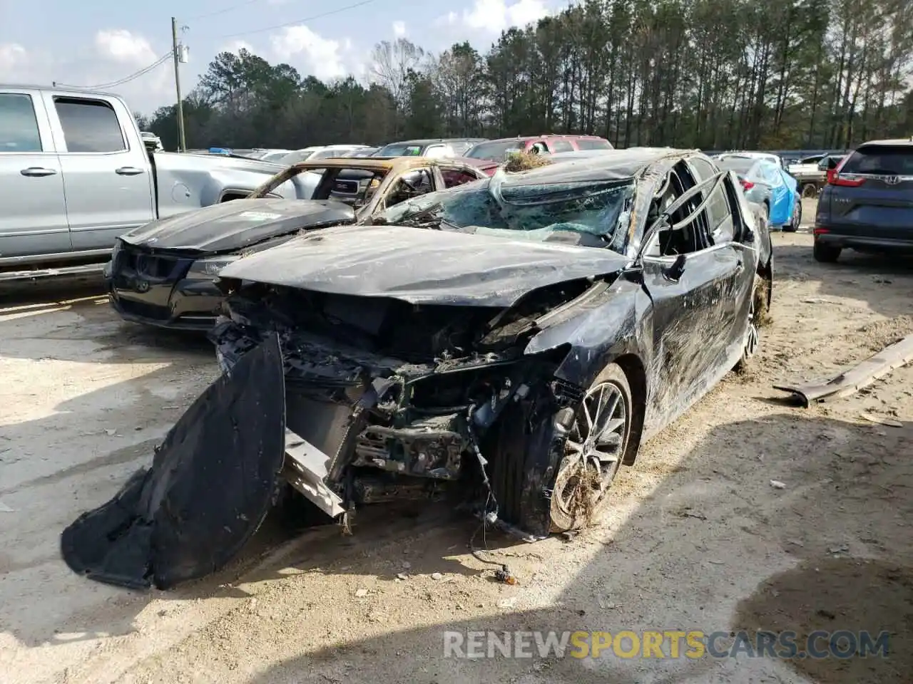 2 Photograph of a damaged car 4T1G11AK1MU491724 TOYOTA CAMRY 2021