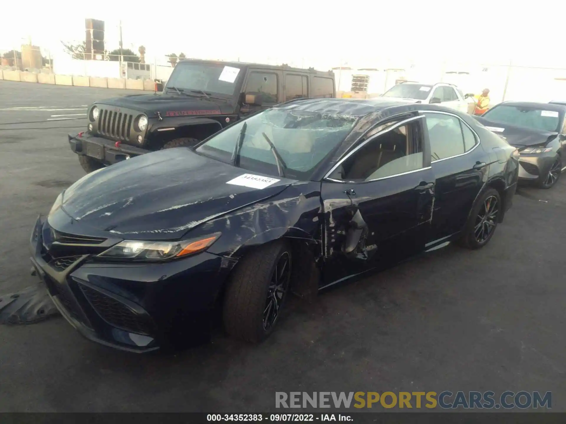 2 Photograph of a damaged car 4T1G11AK1MU492582 TOYOTA CAMRY 2021