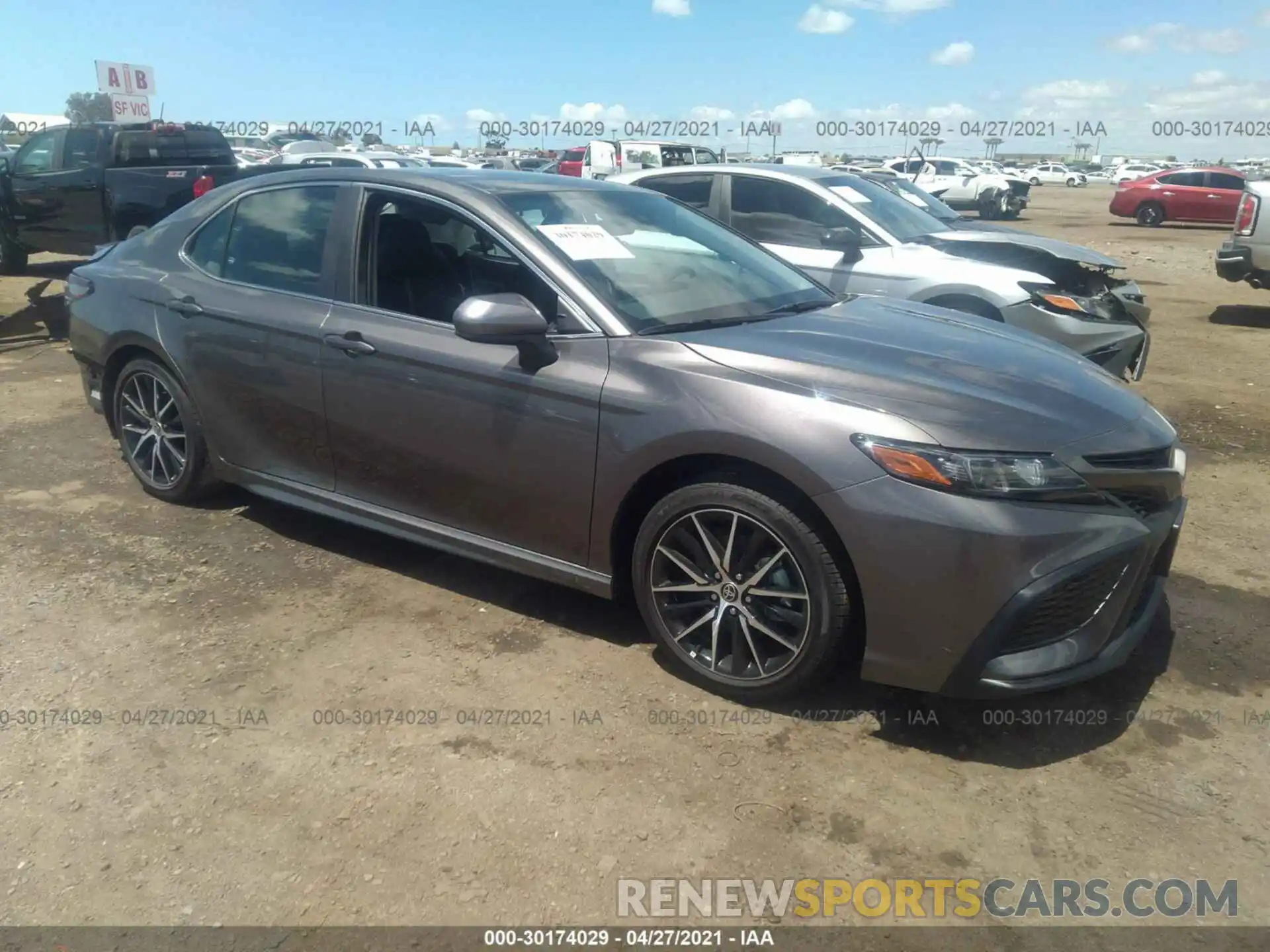 1 Photograph of a damaged car 4T1G11AK1MU537343 TOYOTA CAMRY 2021